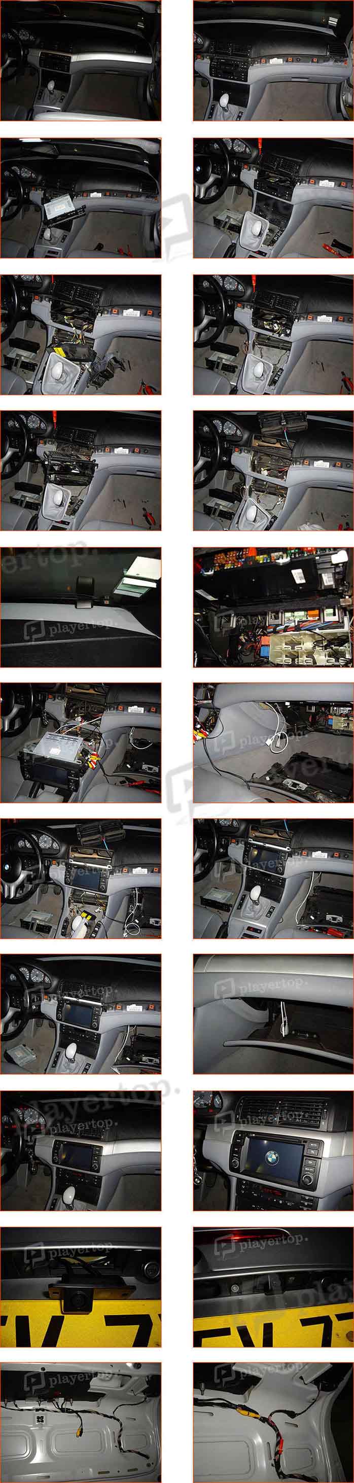 installation autoradio bmw e46 cabriolet 2002